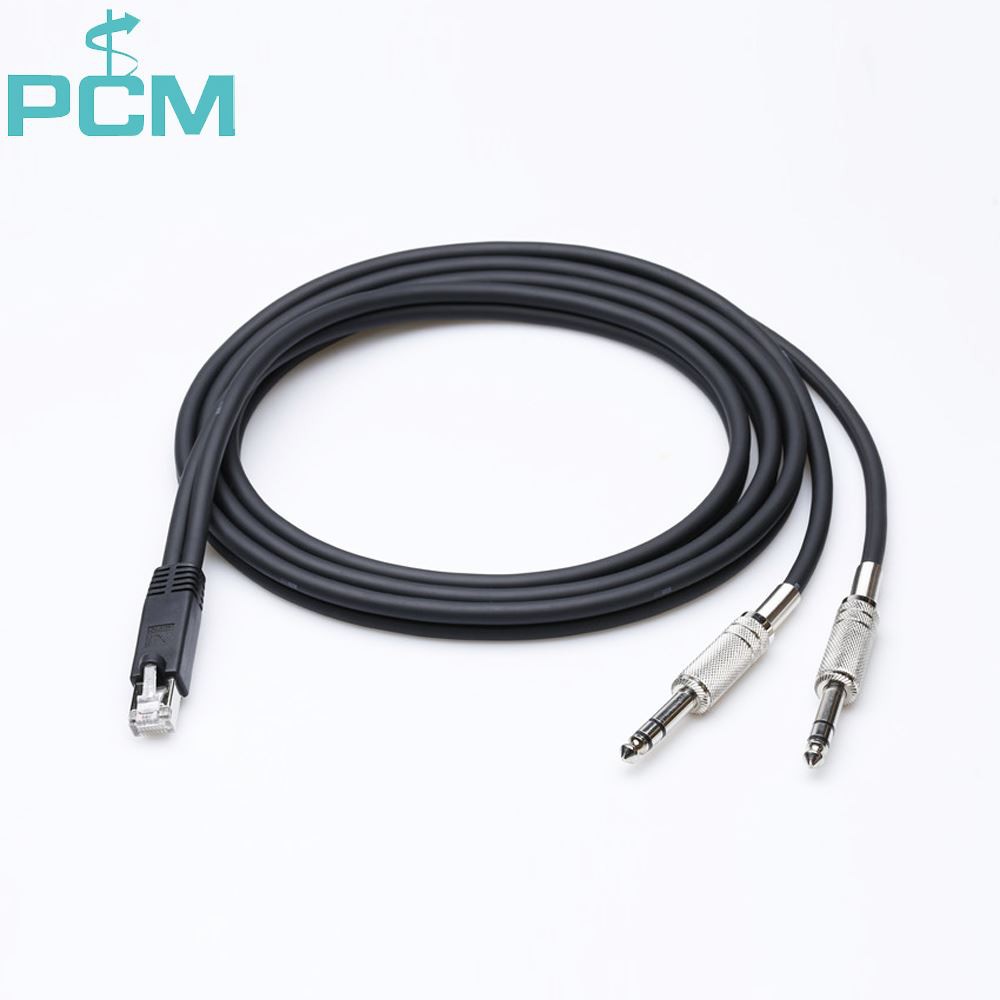 RJ45 (male) to Dual 1/4 inch TRS (male) Cable for AXIA we are the manufacturer of Axia Adapter Dual 1/4 TRS To RJ45 Male