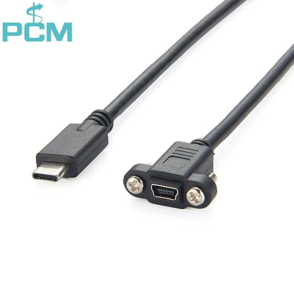 Mini USB to USB 3.1 C Panel Mount Connectors Cable We are a manufacturer of Mini USB to USB 3.1 C Panel Mount Connectors Cable