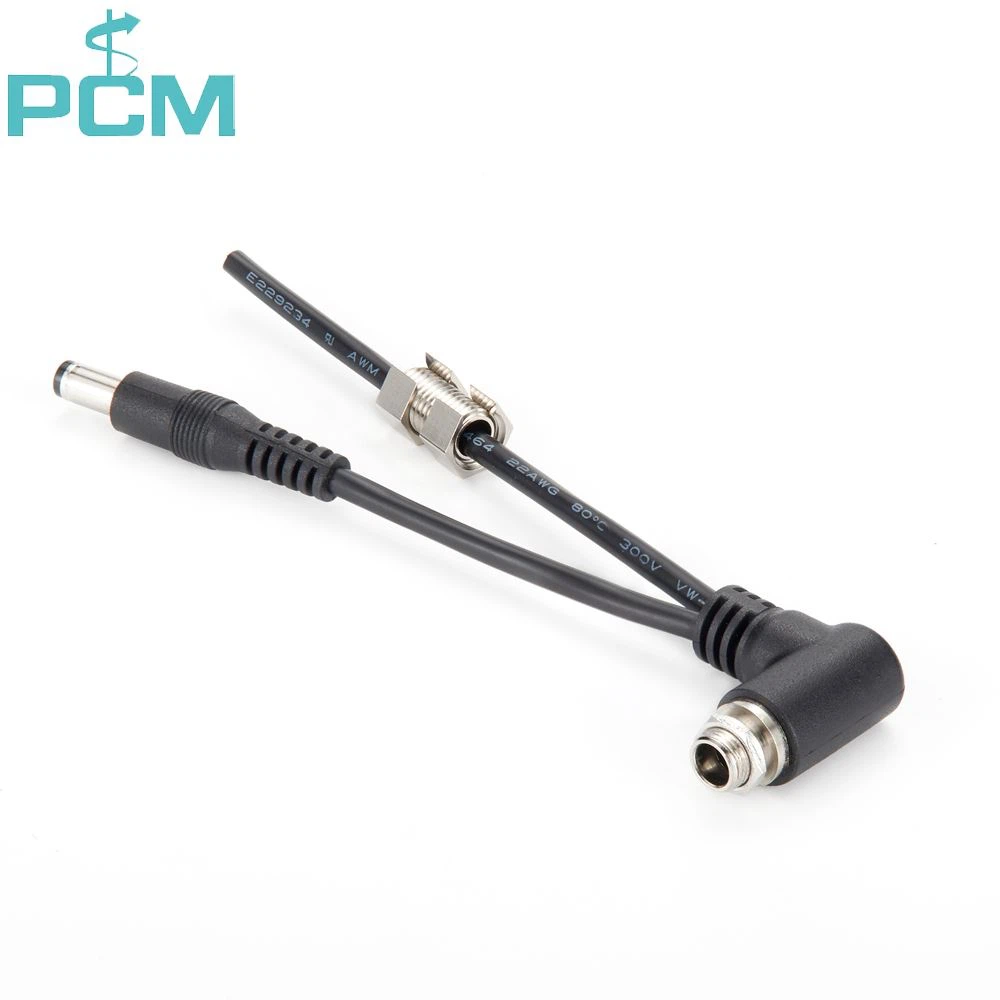 We are a manufacturer of Locking DC 2.1mm Right Angle Cable, Right Angle Coaxial Locking Power Cable, Locking DC Male to Right Angle DC 5.5 2.1 Power Cable