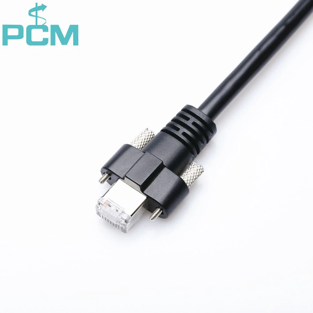 We are the amnufacturer of rj45 horizontal w/thumbscrews gige cable