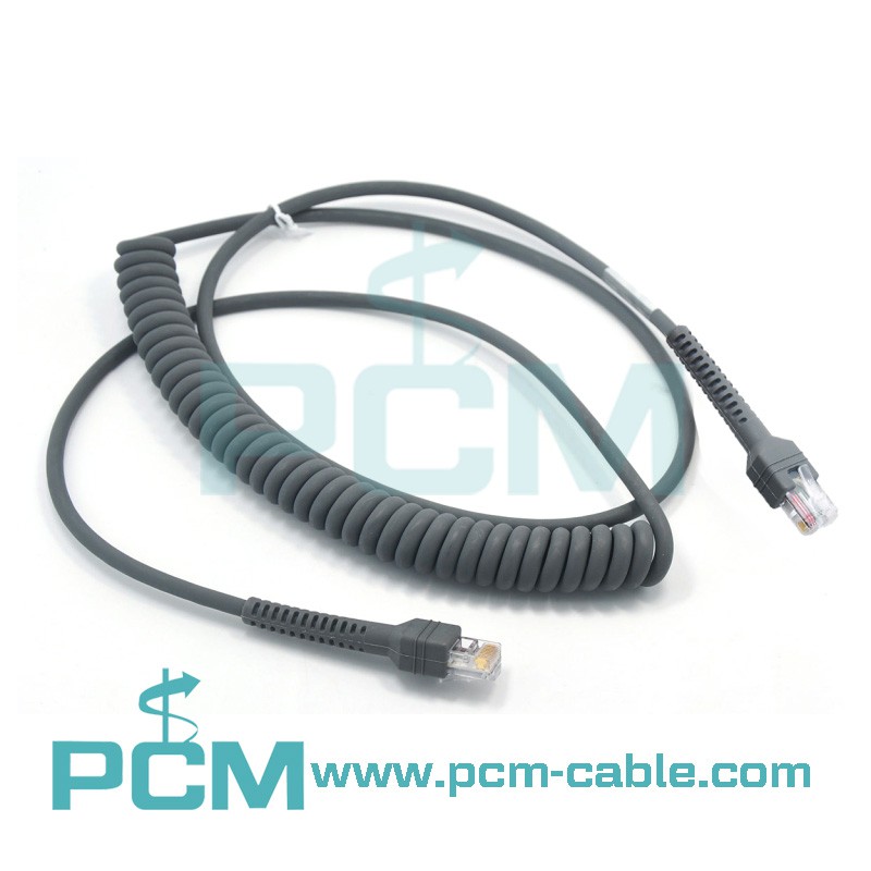 RJ45 Coiled Scanner Cable