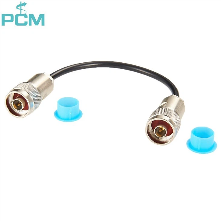 Golden Right Angle SMA Male Crimp RF Coax Connector for Rg316 Rg174 LMR100 Cable