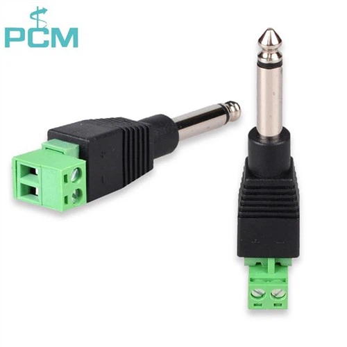 Stereo 6.35mm 1/4" to 3.5mm Microphone Molding Audio Cable