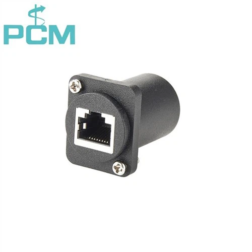 3-Pin Female Panel Mount XLR Chassis Connector - Black