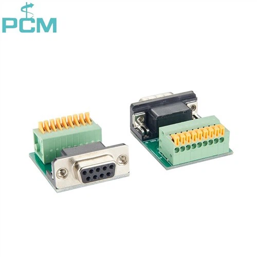 Machined Pins 9 Pin Solder VGA Contact Male dB9 D-SUB Connector