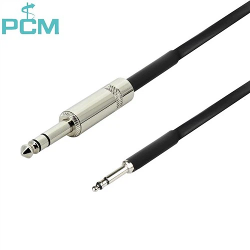 Flexible Instrument AV Electric Guitar Coaxial Cable with Audio Connector 6.35mm 1/4" Jack