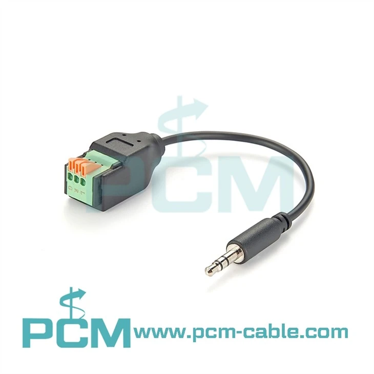3.5mm Terminal Block Cable With Push Button