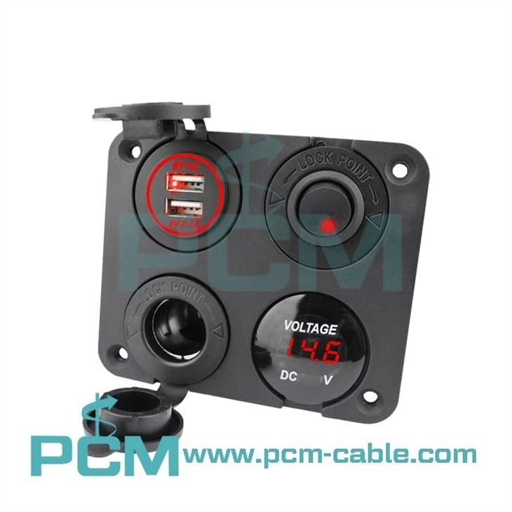 4 in 1 ON OFF Charger Socket Panel (4)