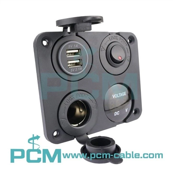 4 in 1 ON OFF Charger Socket Panel (3)