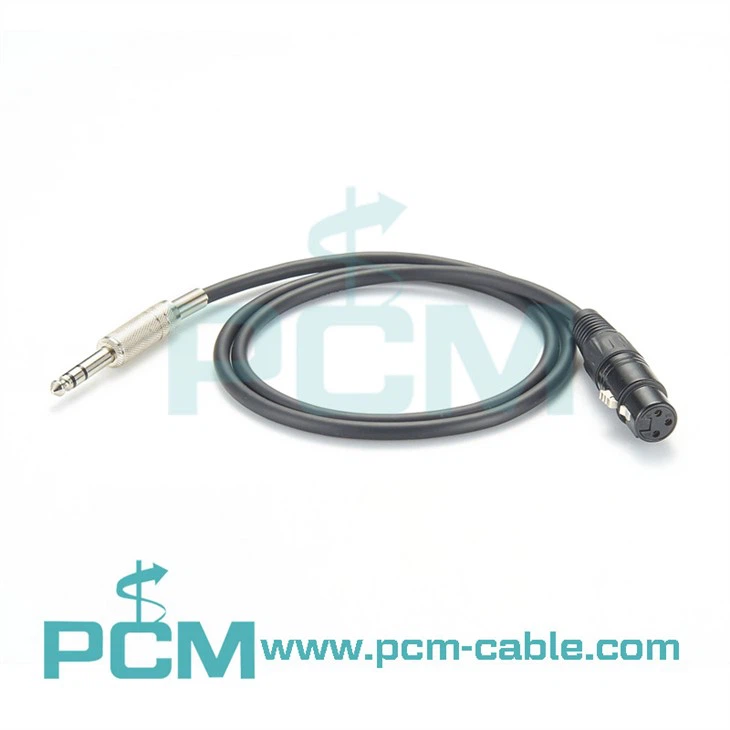 Audio Cable XLR Female To 1/4 Inch TRS Male