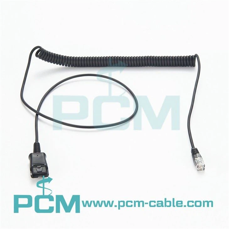 QD to RJ9 Headphone Cable for Customer Call Service