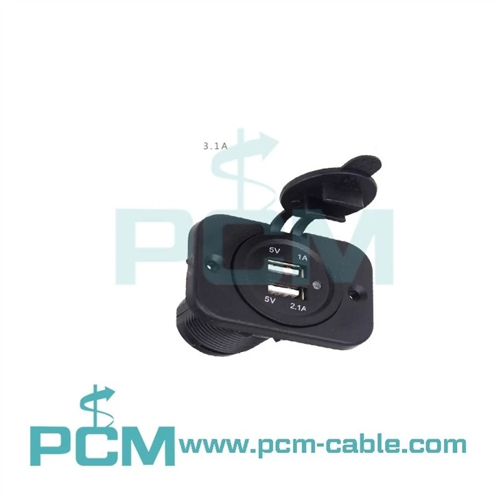 Dual USB Socket 12V Marine Outlet (4)