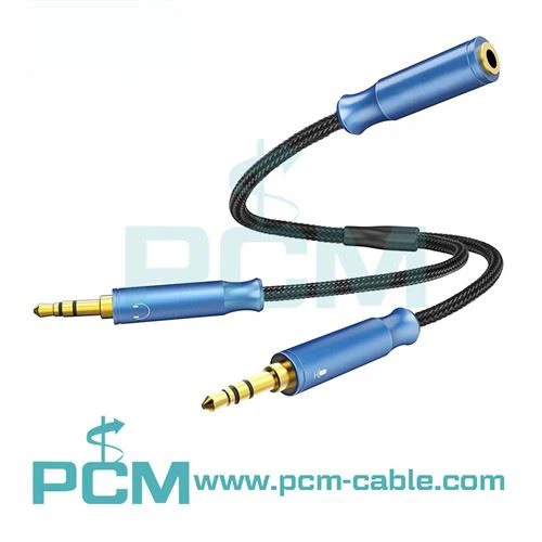3.5mm Audio Stereo Y Splitter Extension Cable