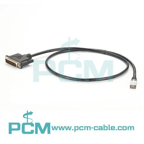 8 Pin RJ45 To Male DB25 Connection Cable