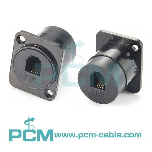 D-Type Module RJ11 Cat.3 Jack To Jack