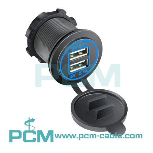 Dual USB Charger Socket Power Outlet