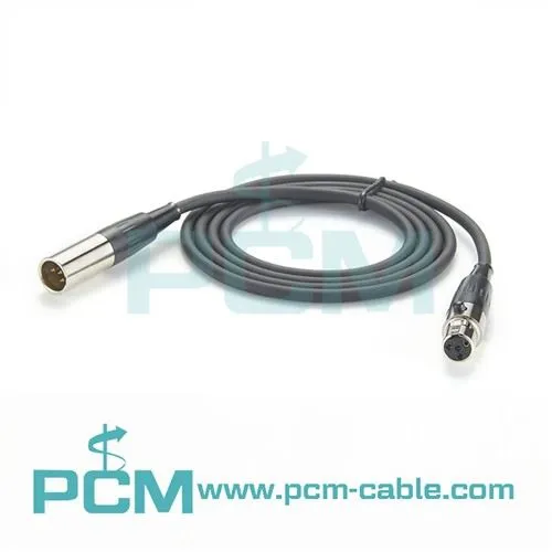 Mini XLR 4Pin Male To Female Cable Auxiliary I/O cable
