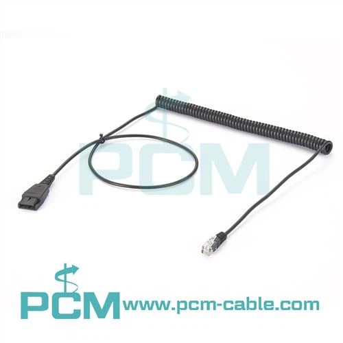 QD To RJ9 Coiled Cable