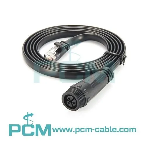 RJ12 To Threaded Waterproof Connector Converter Cable