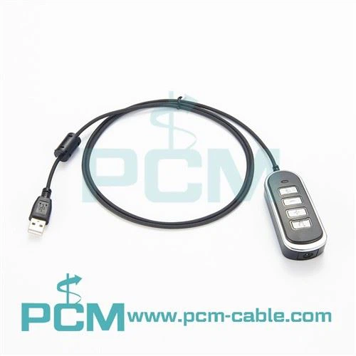 USB To 3.5mm Jack Call Center Headset Adapter Cable