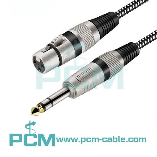 XLR Female To 1/4 Inch TRS Cable