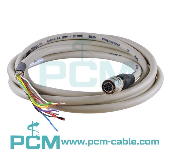 HR10A-10P-12S 12Pin Female I/O Open End Cable for Machine Vision
