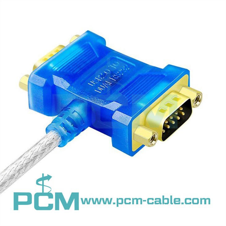 2-in-1 USB To RS232 Serial Cable