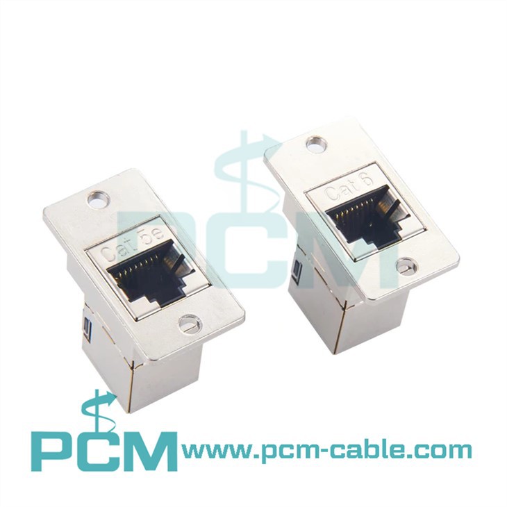 Cat6 RJ45 Coupler Shielded RJ45 Panel Mount