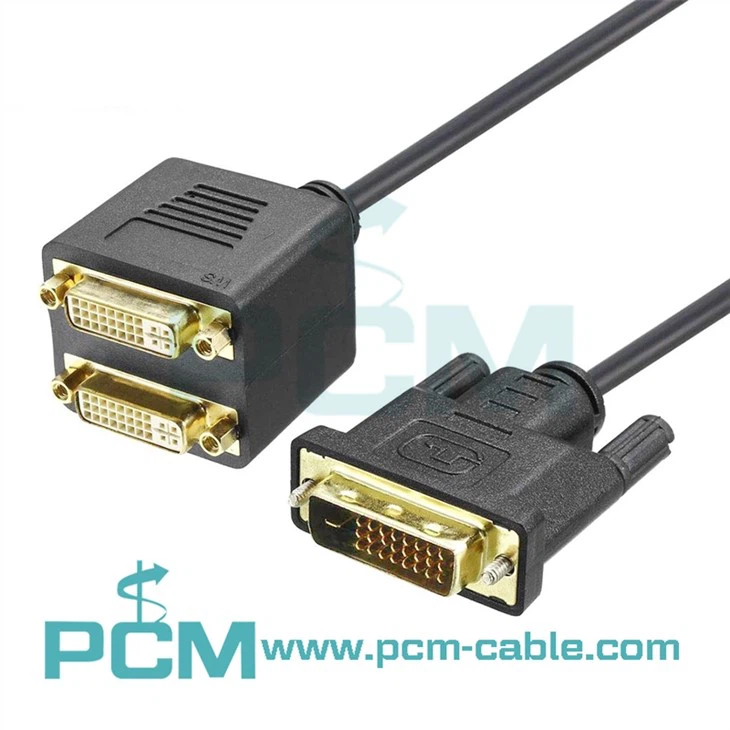 DVI Splitter Cable for Dual Monitors