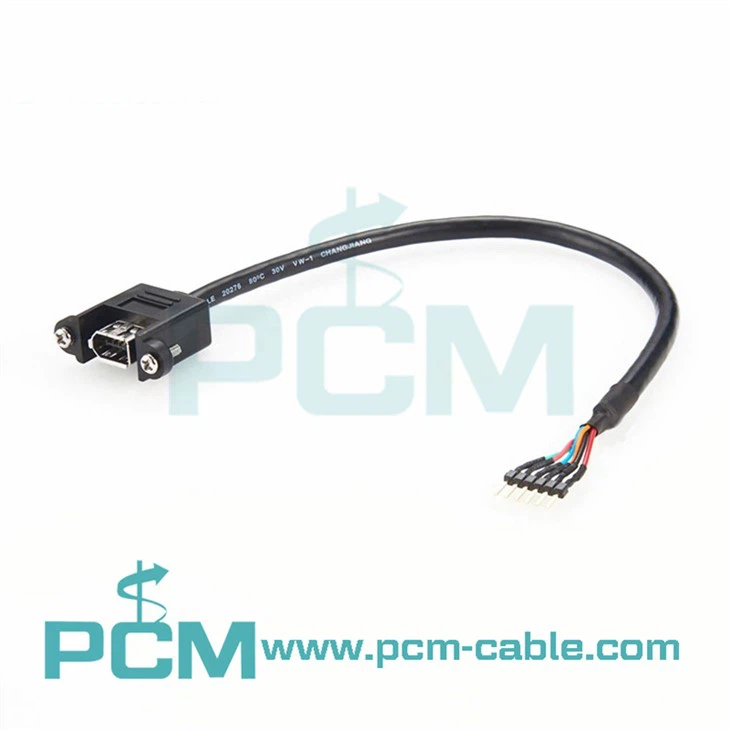 FireWire Panel-Mount To Pin Header