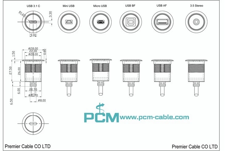 Har-port USB 3.1 Type-C Cable