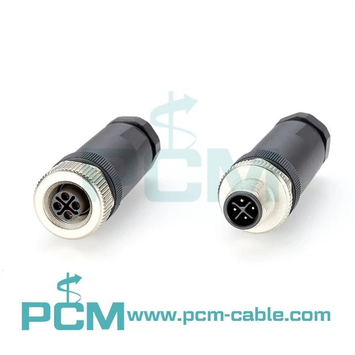 M12 T Coded Field Wireable Connector