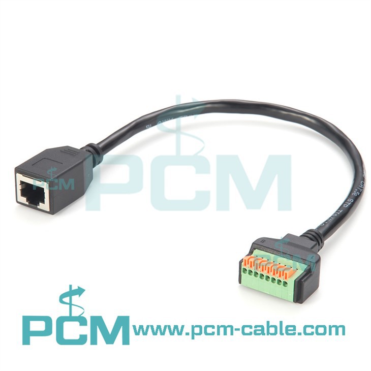 RJ45 Spring Terminal Block Cable