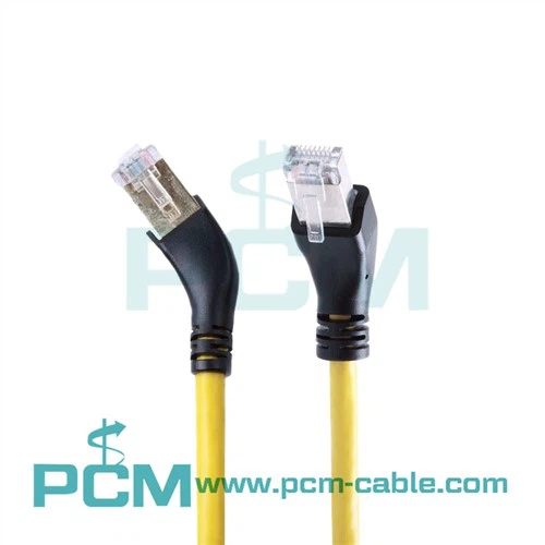 CAT5E Shielded 45° RJ45 Patch Cable