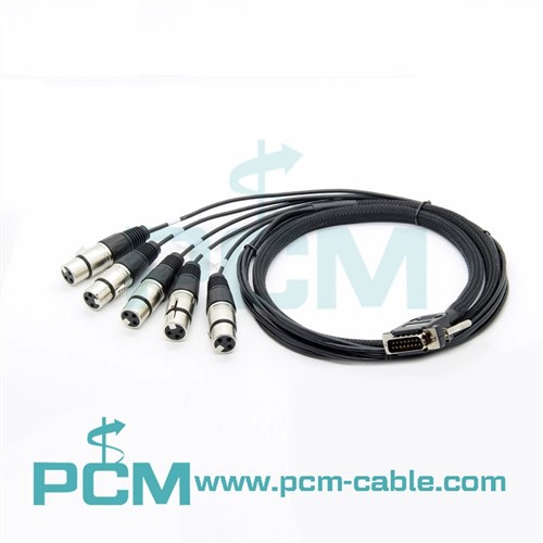 Encoder Audio Cable 15 Pin DB15 To XLR Audio