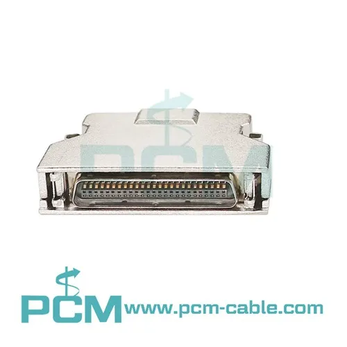 IDC Type HPCN 50 Pin Female Cable SCSI-2 Connector with Latching Fastener