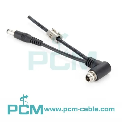 Right-Angle Coaxial Locking DC Power Cable 5.5 X 2.1mm