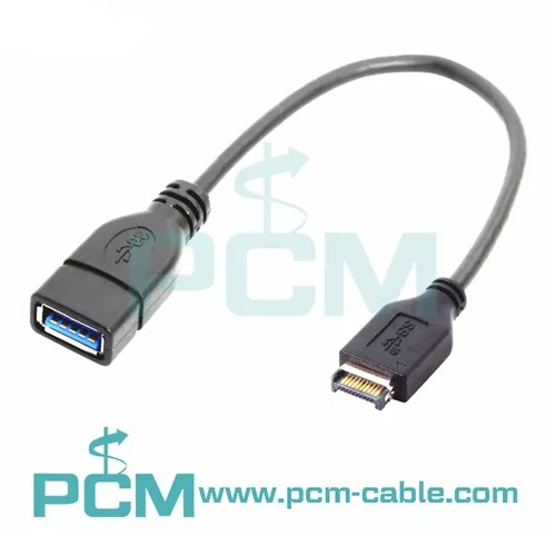 USB 3.1 Front Panel Header Type-E Male To USB 3.0 Type-A Female Cable