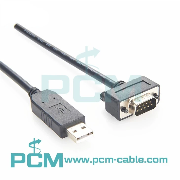 USB to RS232 Serial Cable with Low Profile DB9 Connector