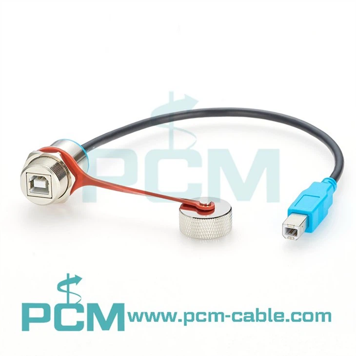 USB B Overmolded Cable Assembly IP67 Waterproof