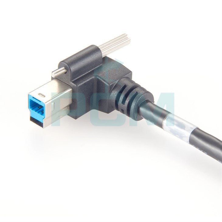Right Angle USB 3.0 Type-B Cable machine vision industrial camera cable