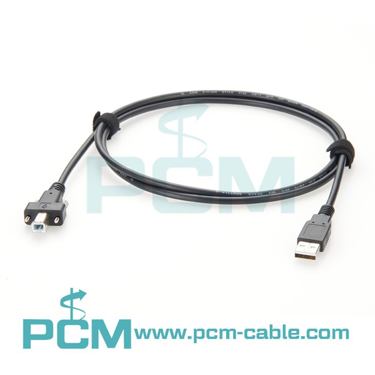 Screw Lock USB 2.0 Hi-Speed A to B Device Cables