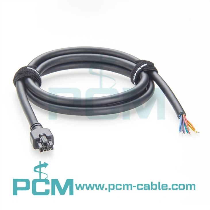 Molex 43025-0800 Micro-Fit 3.0 connector to 8-circuit open-end power and signal cable
