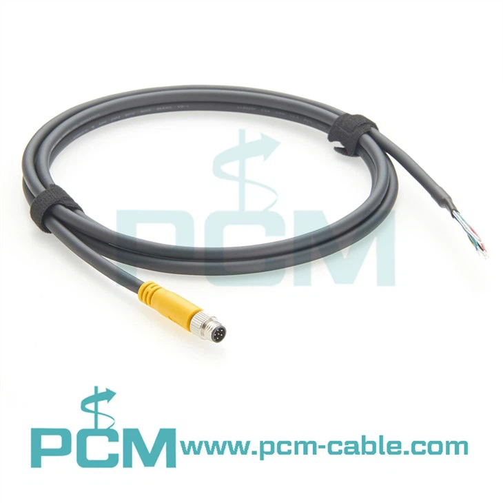 Versatile Power-IO Cable for Basler ace2 M8 6pin to Open End, Perfect for Digital IO Applications