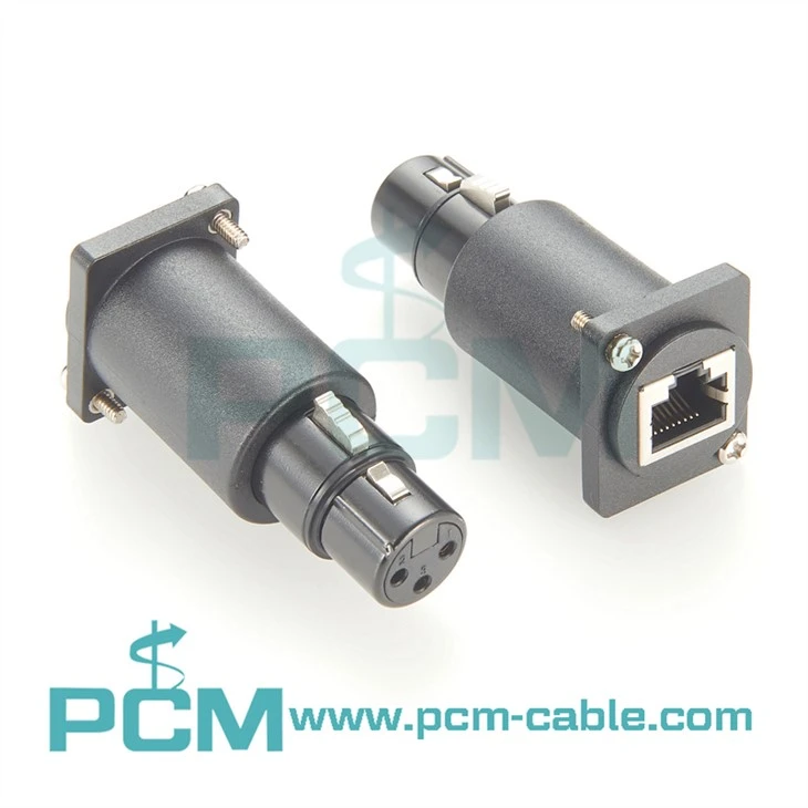 LED Stage lighting DMX512 Cable adpater RJ45 Female to XLR 5 Pin Female adapter