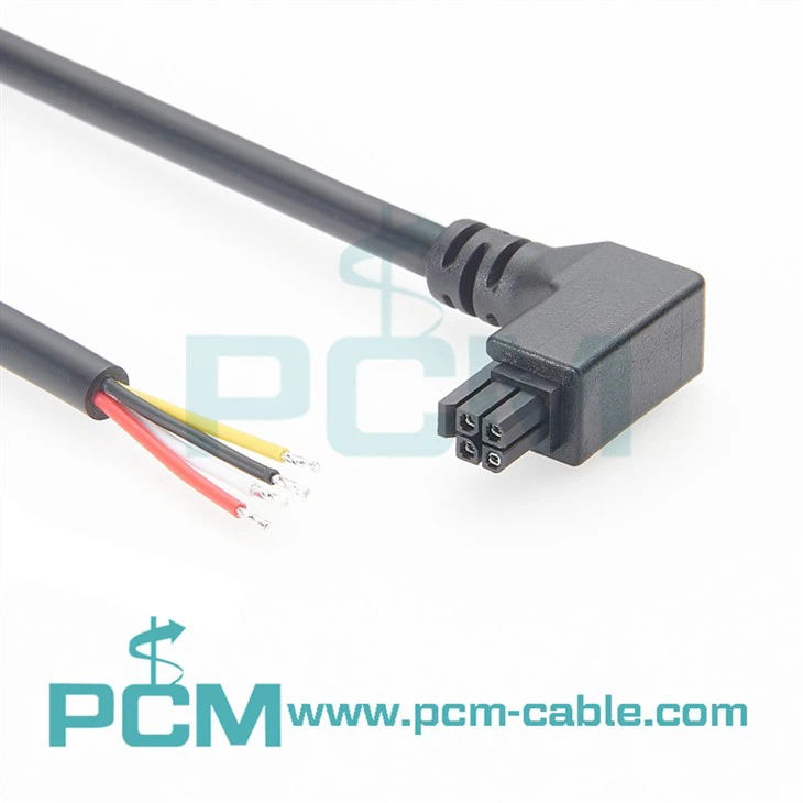 4 pin Micro-Fit down angle vertical exit cable assembly