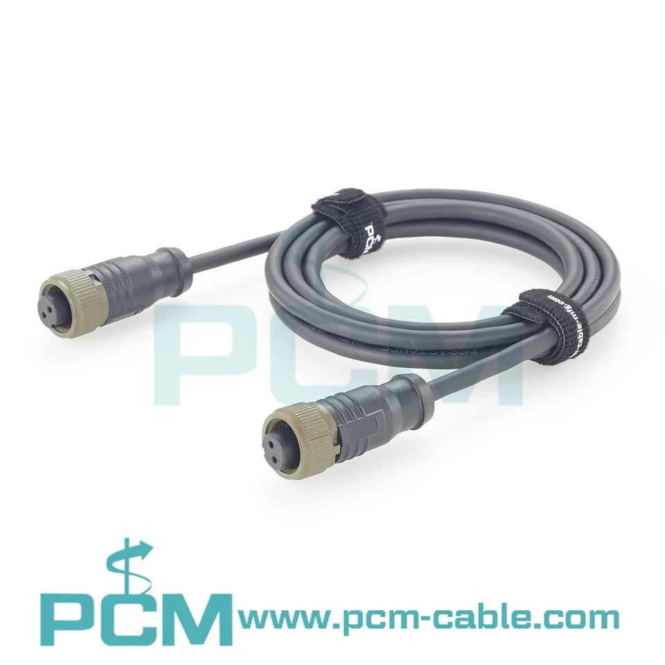 2 Pin MIL-DTL-5015 MS3106-14S-9S Accelerometer Sensor Cable