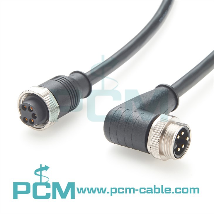 7/8" Minifast 5 Pin Right Angle Connector Cable Assembly