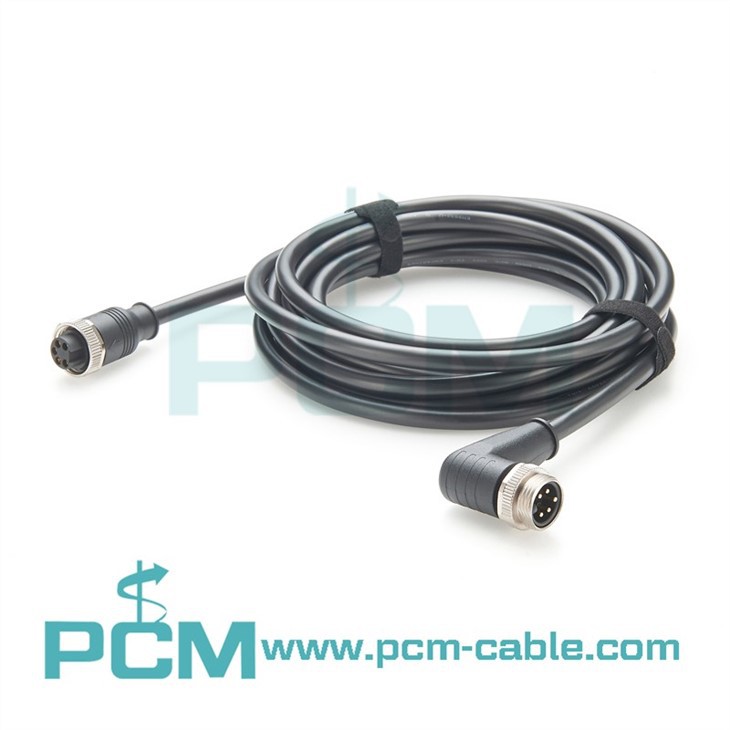 78 Minifast 5 Pin Connector Cable Right Angle Male to Female