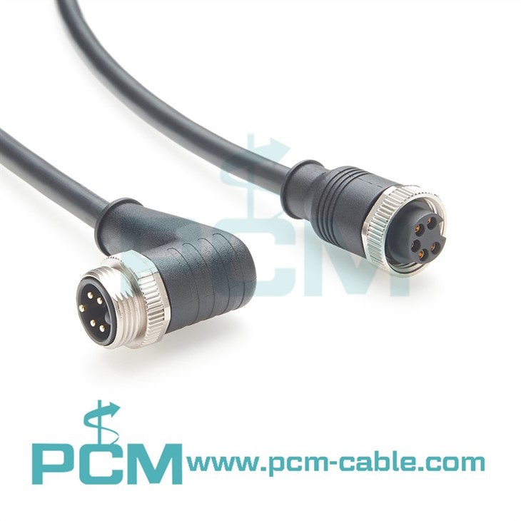 Minifast 78 5-Pin Right-Angle Male to Female Sensor Cable